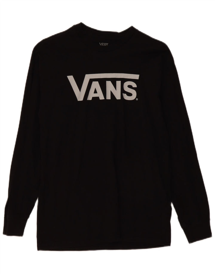 Vans Herren Grafik-Oberteil, langärmelig, mittelschwarz, Baumwolle
