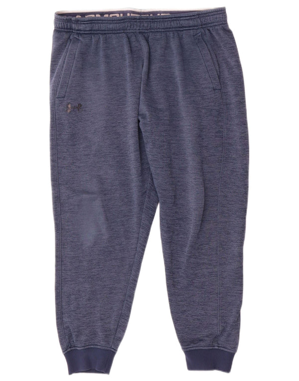 Under Armour Herren Cold Gear Trainingshose, Jogginghose, Größe L, blau gefleckt