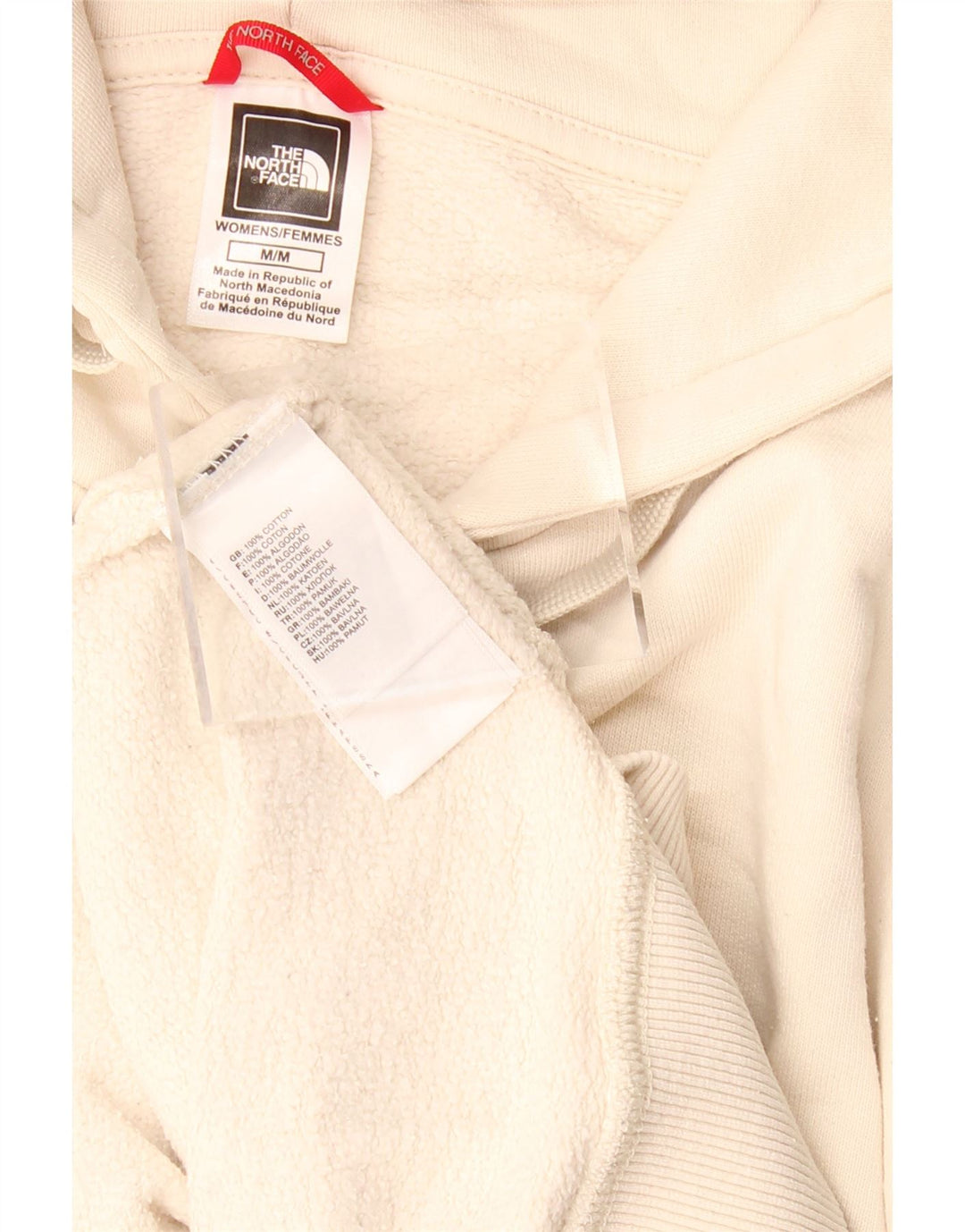 THE NORTH FACE Damen-Kapuzenpullover mit Grafik, UK 14, mittelbeige Baumwolle