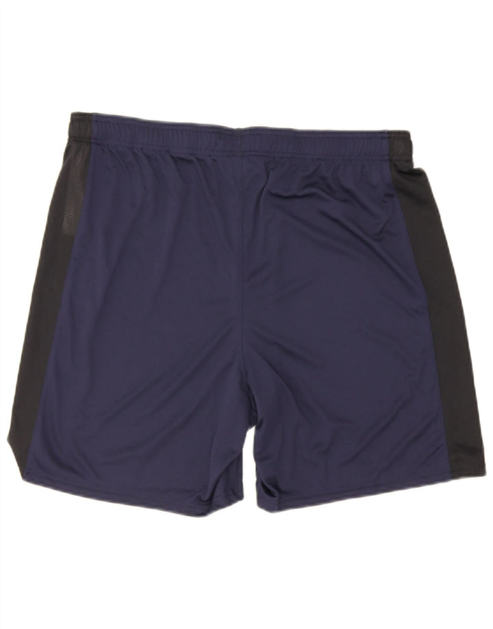 Under Armour Herren-Sportshorts XL Marineblaues Colourblock-Polyester