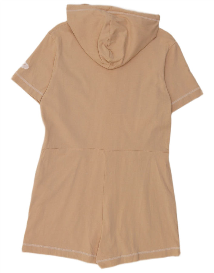 Nike Womens Hooded Playsuit UK 12 Mittelbeige Baumwolle