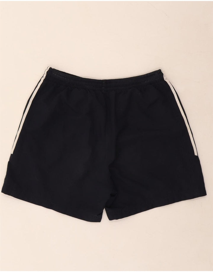 ADIDAS Womens Sport Shorts UK 10 Small Navy Blue Polyester
