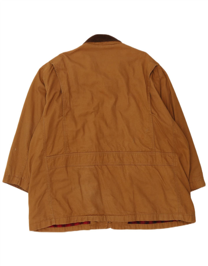 Orvis Herren-Utility-Jacke UK 44 2XL Braune Baumwolle