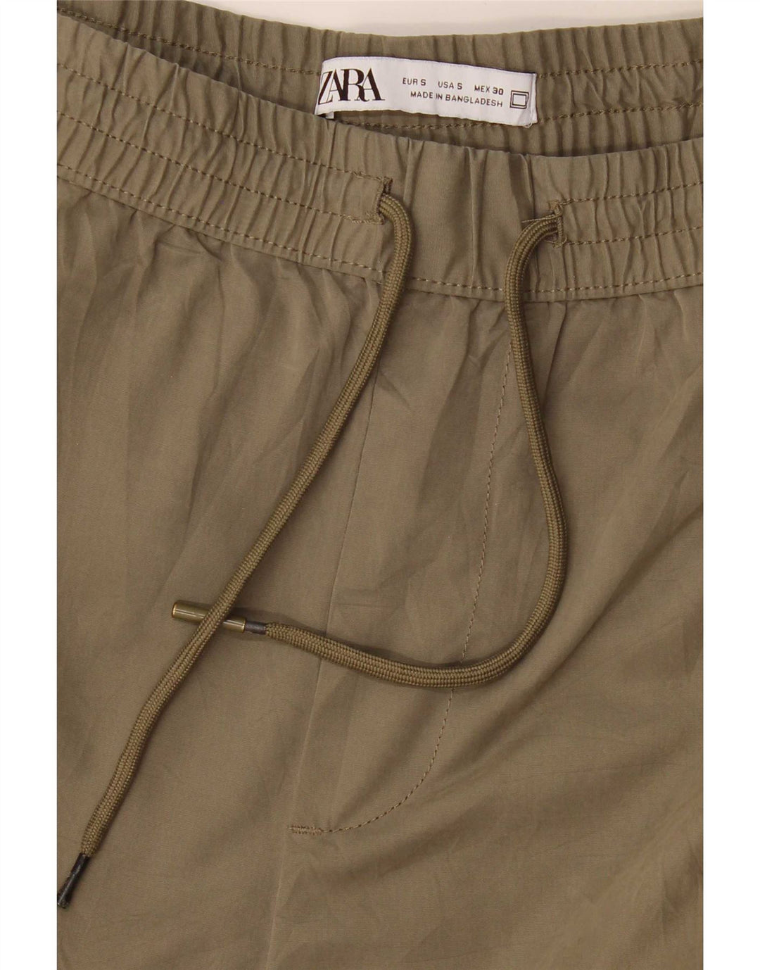 Zara Damen Jogger-Cargohose, Größe S, W30, L25, Khaki