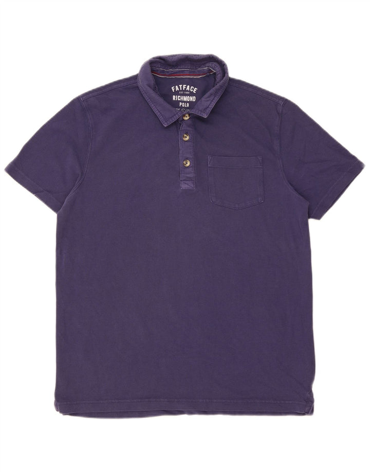 FAT FACE Herren-Poloshirt, Größe L, Lila, Baumwolle