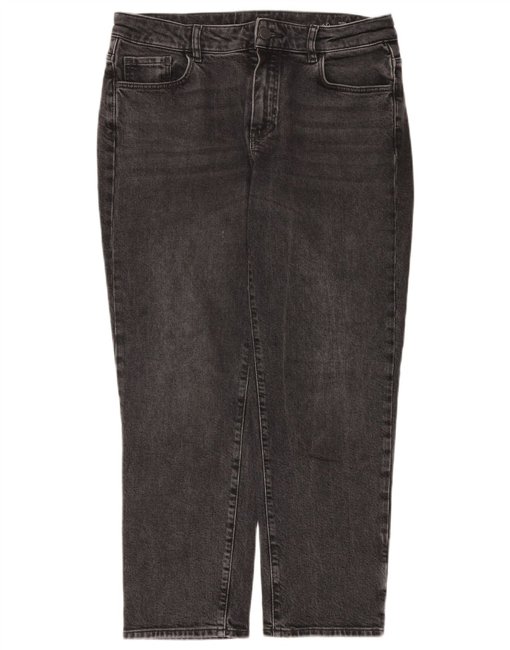 Massimo Dutti Damen Mid Rise Slim Tapered Jeans EU 40 Medium W30 L28 Grau