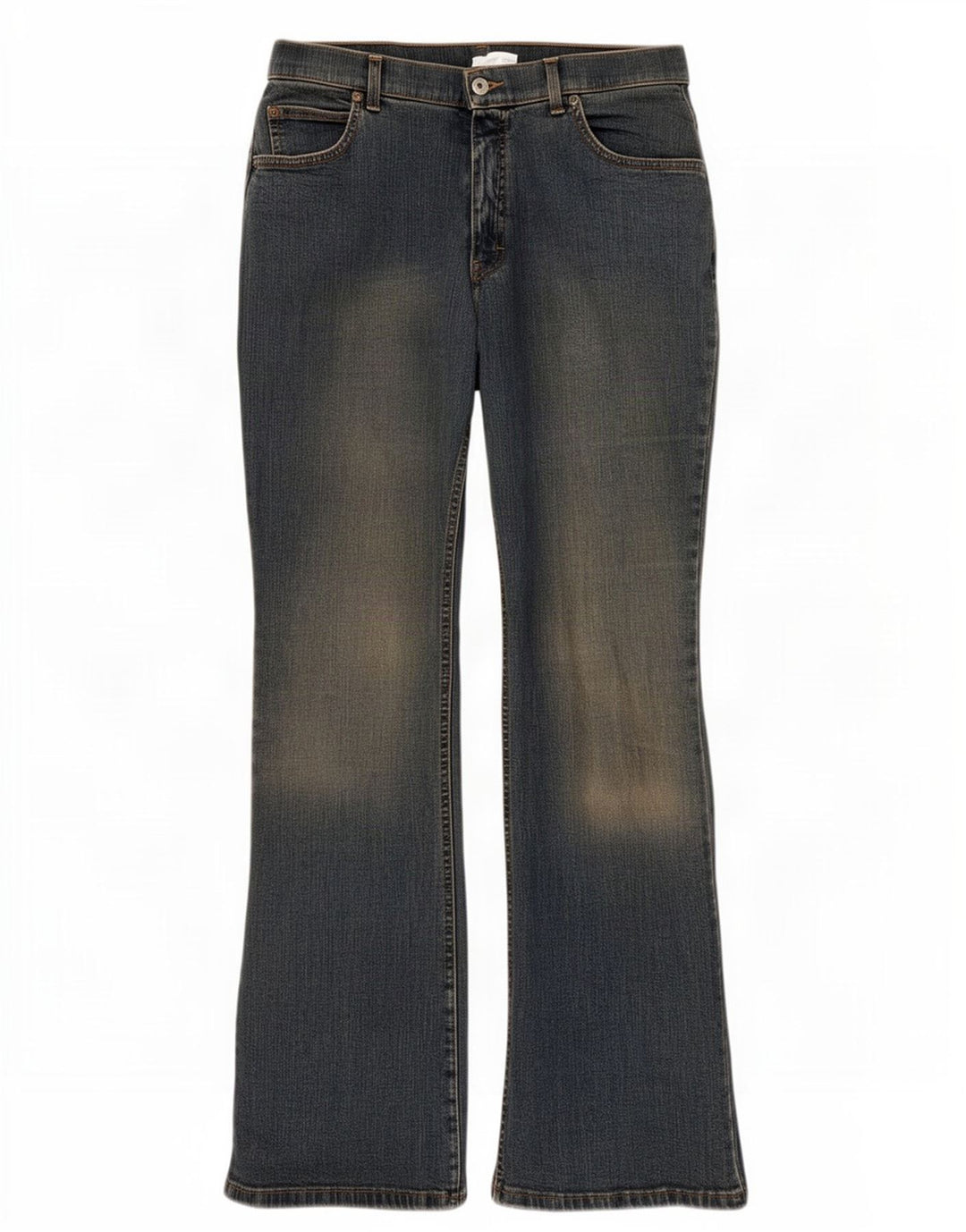 Marks & Spencer Damen Bootcut Jeans UK 16 Large W32 L31 Blaue Baumwolle