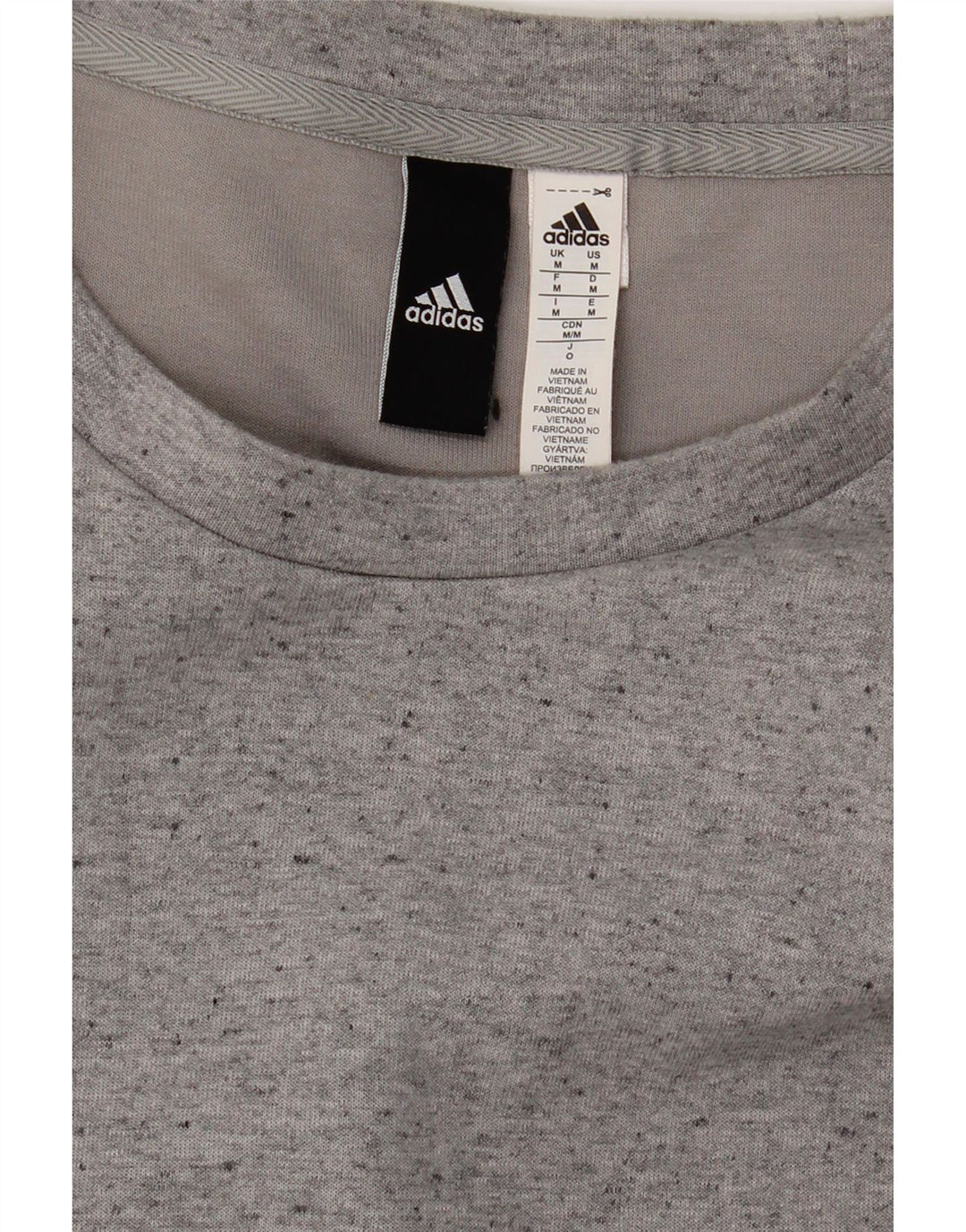 ADIDAS Mens Sweatshirt Jumper Medium Grey Cotton Vintage Adidas and Second-Hand Adidas from Messina Hembry 