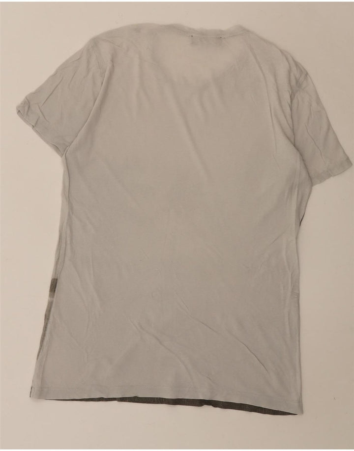 TRUSSARDI Herren-T-Shirt mit Grafik, Größe S, Grau, Baumwolle