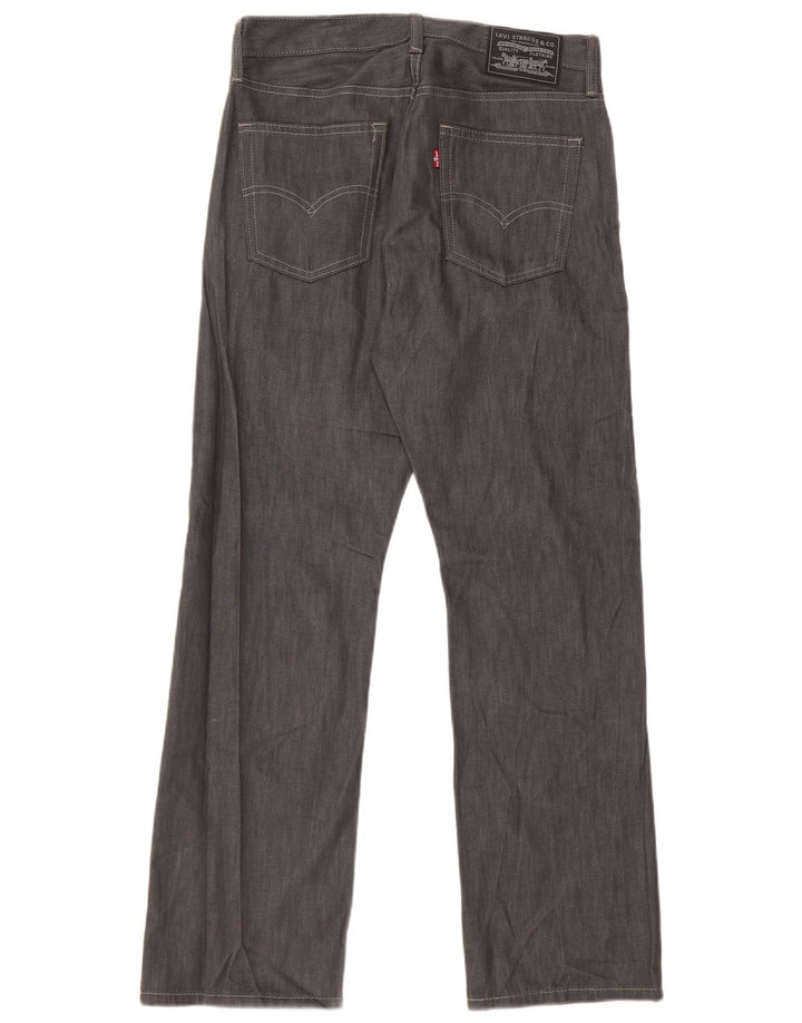 LEVI'S Herren Straight Jeans W32 L32 Graue Baumwolle