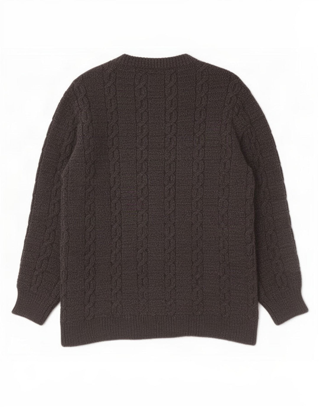Dunnes Stores Herren-Pullover mit U-Boot-Ausschnitt, große graue Wolle