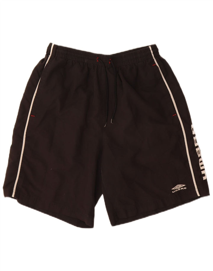 UMBRO Mens Graphic Swimming Shorts Large  Black