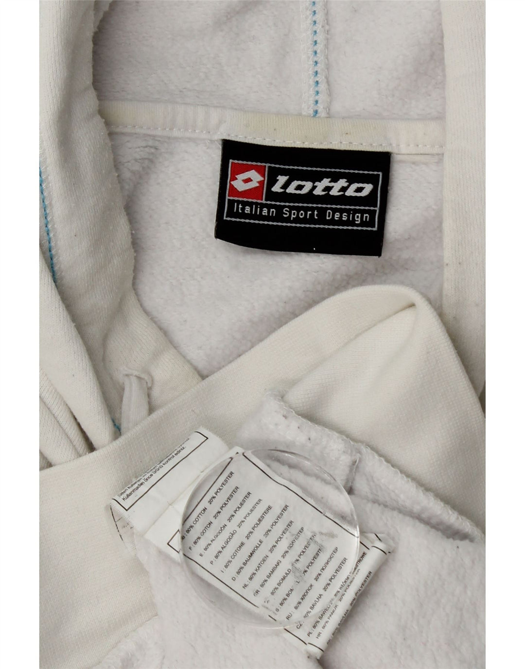 Lotto Herren-Kapuzenpullover mit Grafik, mittelweiße Baumwolle