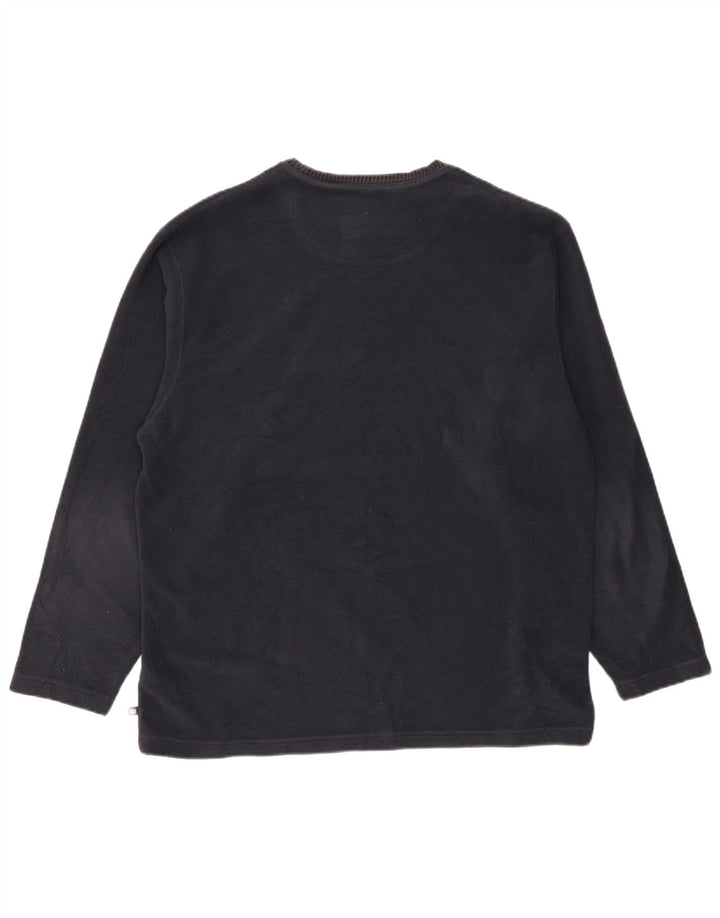Marks & Spencer Herren-Fleecepullover, groß, marineblau, Polyester