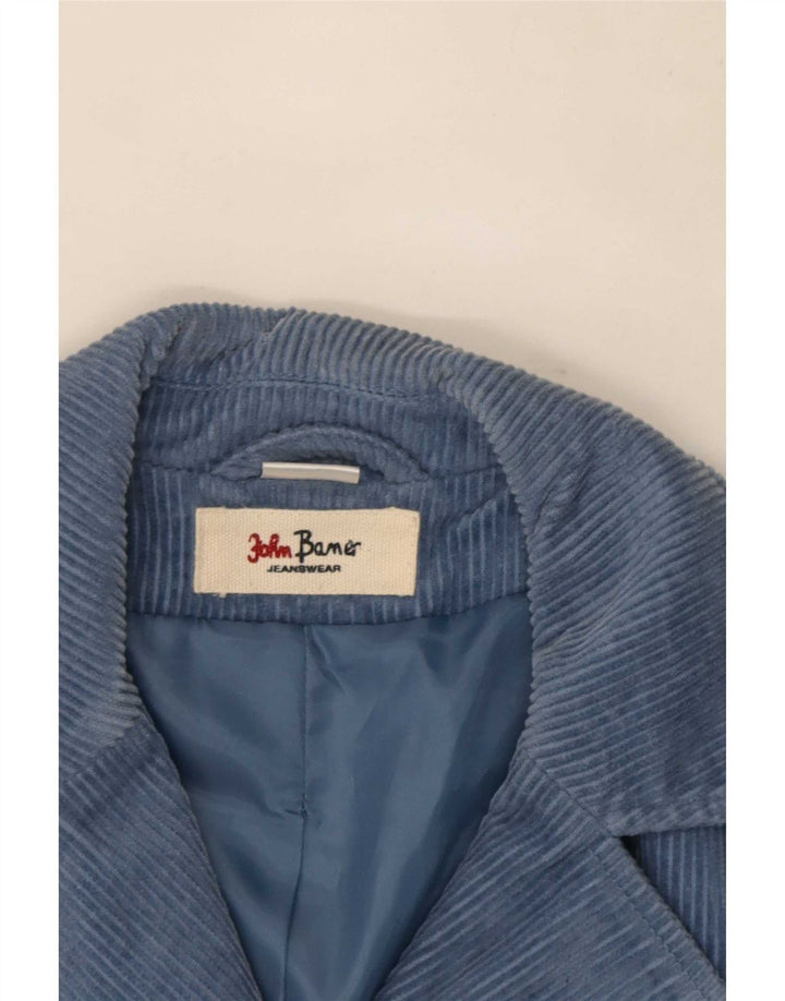 John Baner Damen Cordjacke UK 16 Große blaue Baumwolle