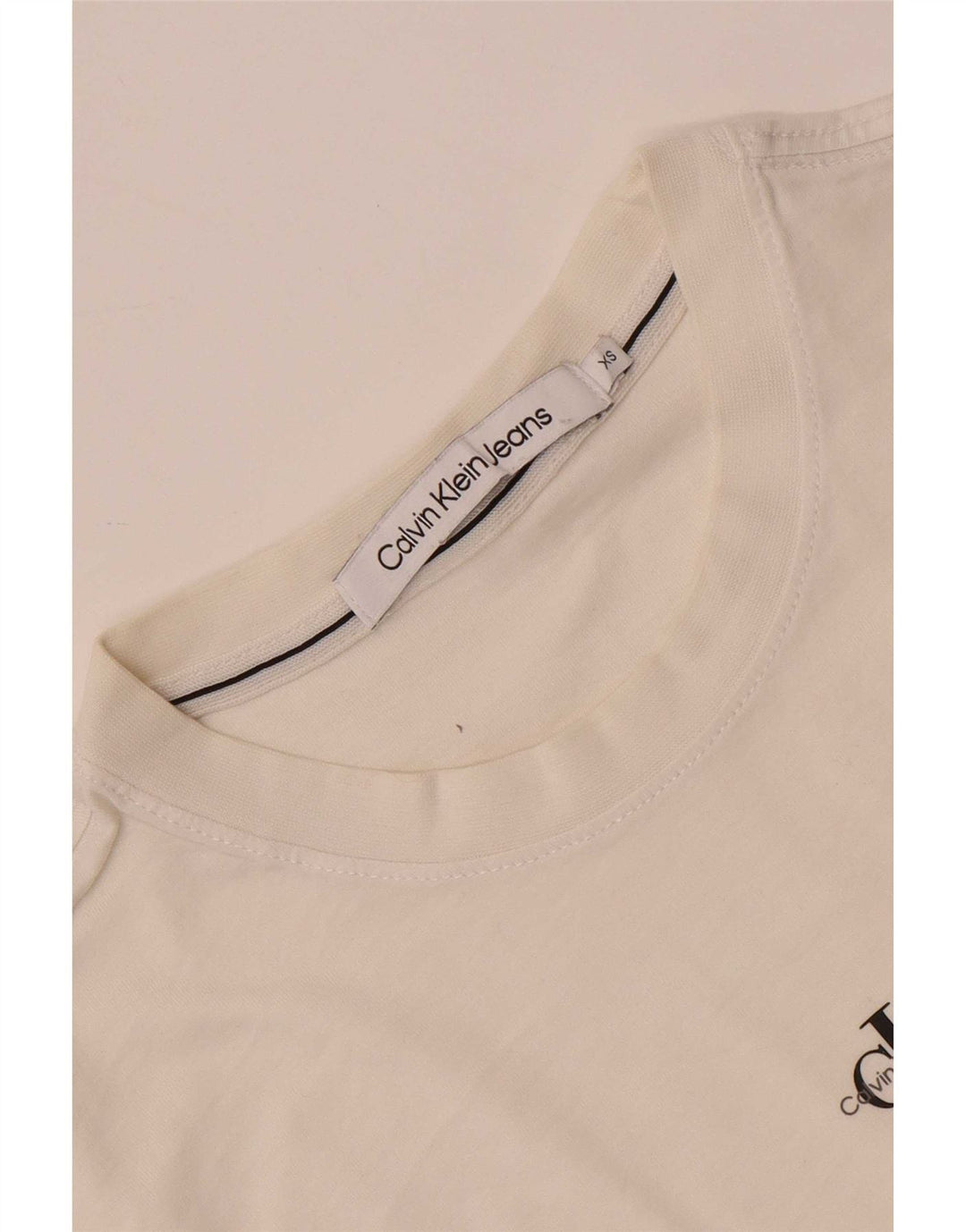 Calvin Klein Jeans Herren T-Shirt Top XS Weiß