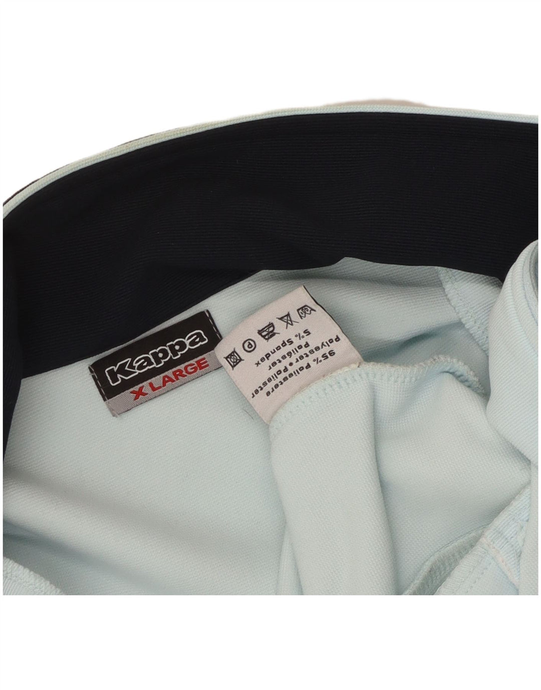 KAPPA Damen-Trainingsanzug-Top-Jacke UK 18 XL Blaues Colourblock-Polyester