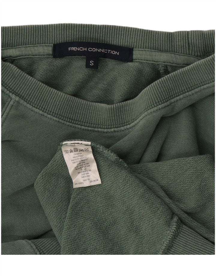 French Connection Damen-Sweatshirt mit 3/4-Ärmeln, Gr. 10, Grün