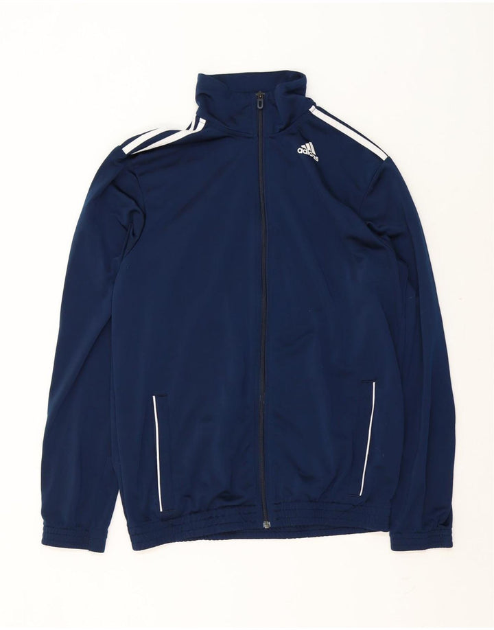 Adidas Herren Trainingsanzug Top Jacke UK 40/42 Medium Marineblau Polyester
