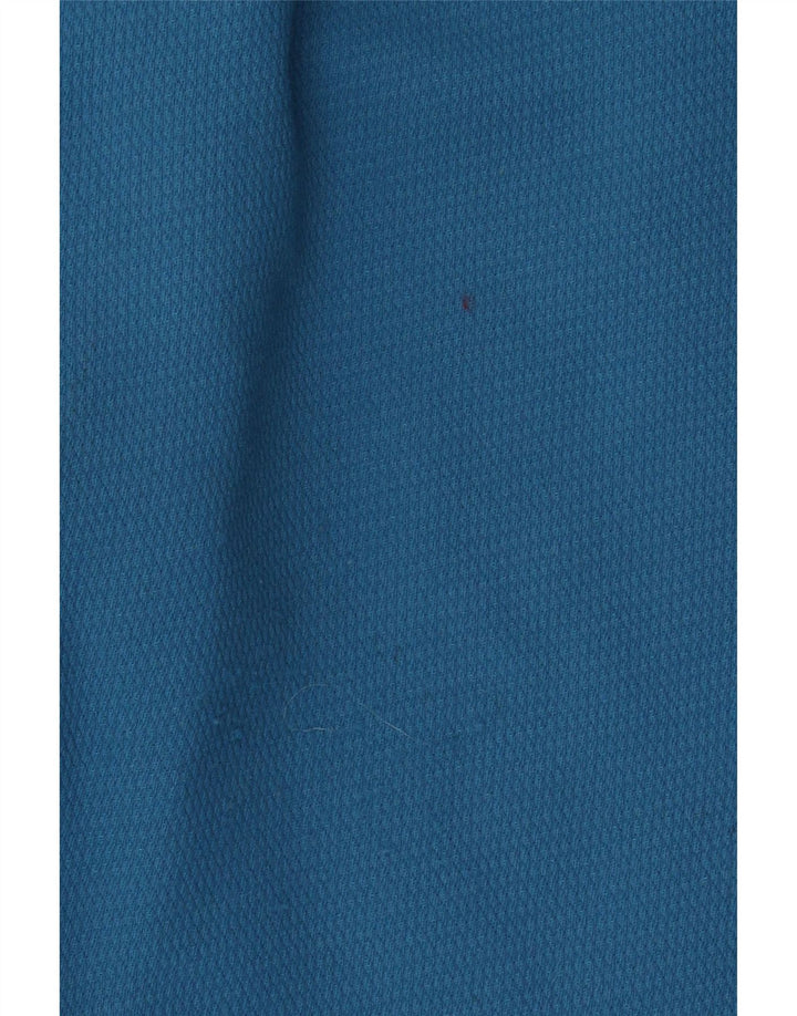 Vintage Damen Skioverall mit Kapuze EU 38 Mittelblauer Farbblock
