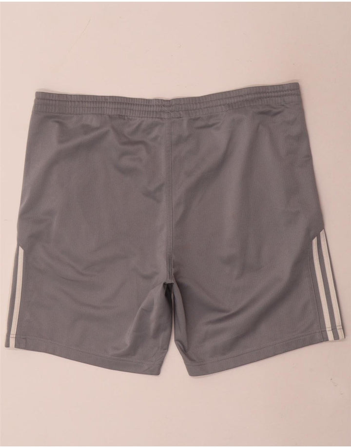 Adidas Herren-Sportshorts, großes graues Polyester