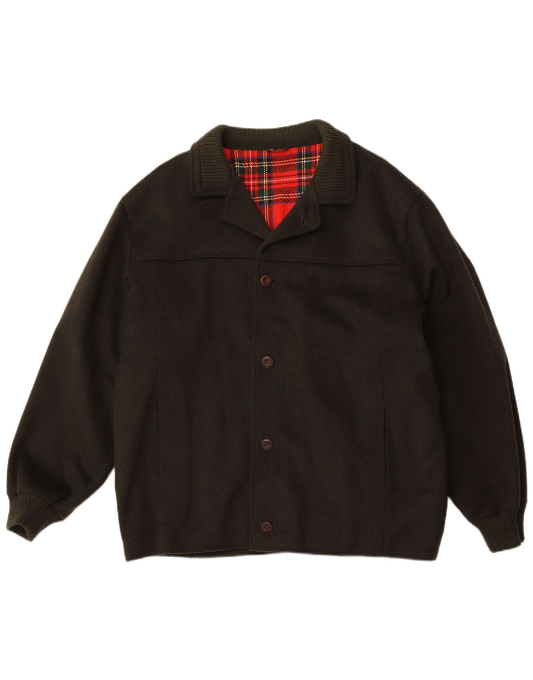 MERLET Herren Bomberjacke IT 56 3XL Khaki Wolle