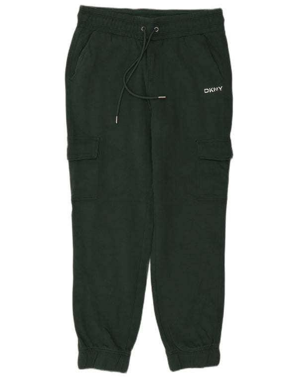Dkny Damen Cargo-Trainingshose, Jogginghose, UK 10, Größe S, Grün, Baumwolle