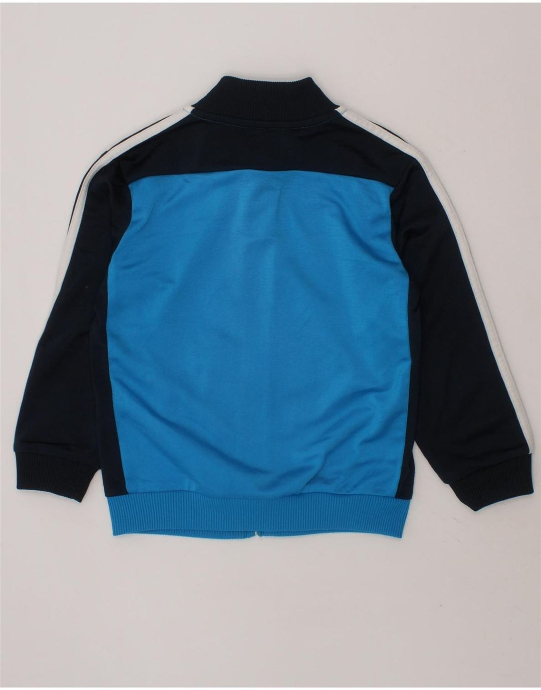 ADIDAS Boys Tracksuit Top Jacket 3-4 Years Blue Colourblock Vintage Adidas and Second-Hand Adidas from Messina Hembry 