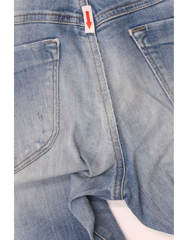Diesel Damen Distressed Super Slim Jeans W29 L28 Blaue Baumwolle