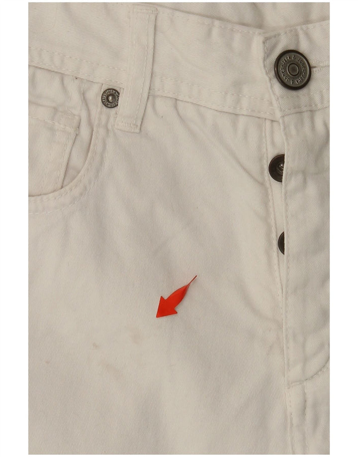 JACK & JONES Herren Jeansshorts W30 mittelweiße Baumwolle