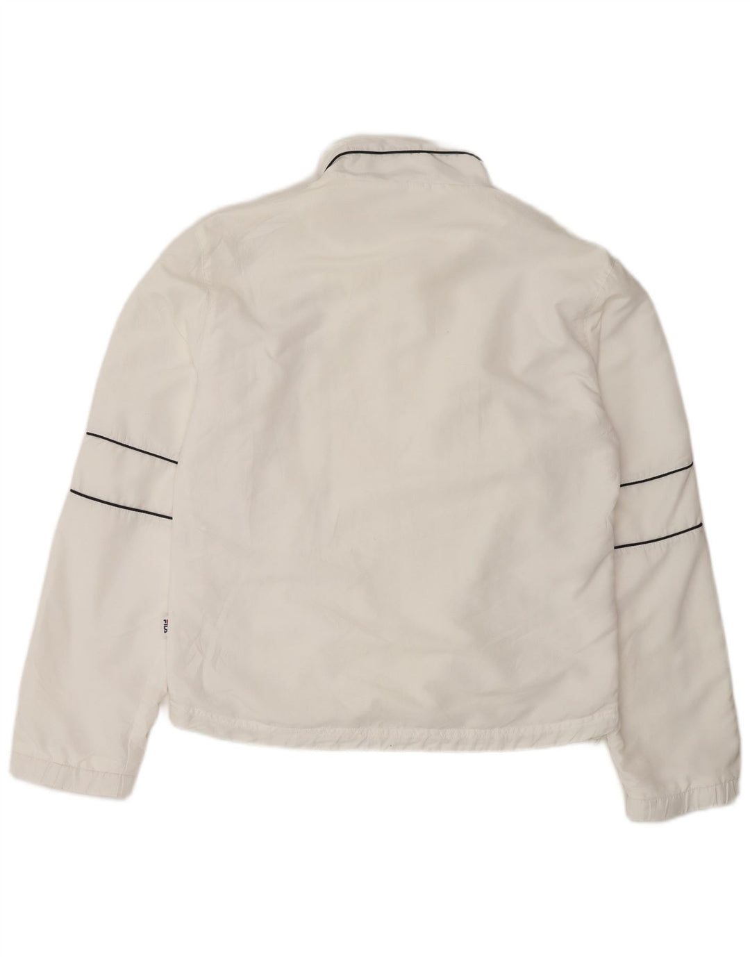 Fila Damen-Trainingsanzugoberteil, Jacke, UK 16, Größe L, Weiß, Polyester