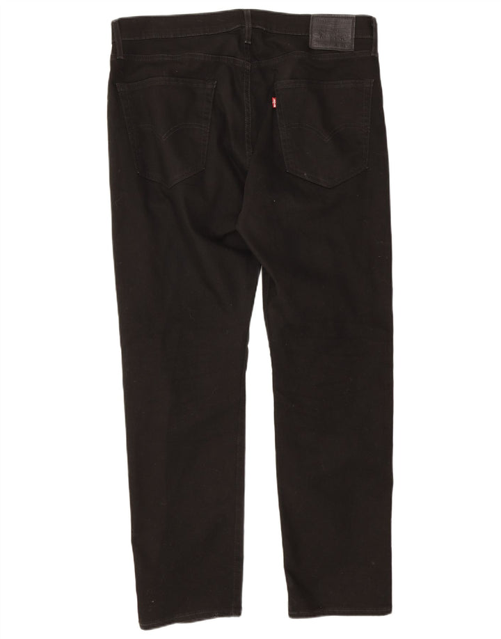 Levi's Herren 512 Slim Tapered Jeans W36 L30 Schwarze Baumwolle