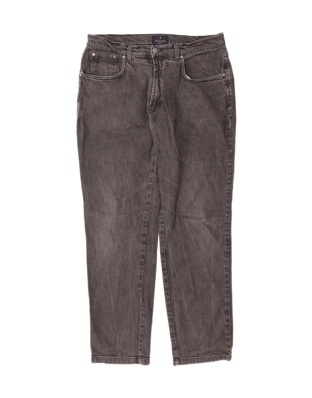 TRUSSARDI Herren Straight Jeans W36 L29 Grau