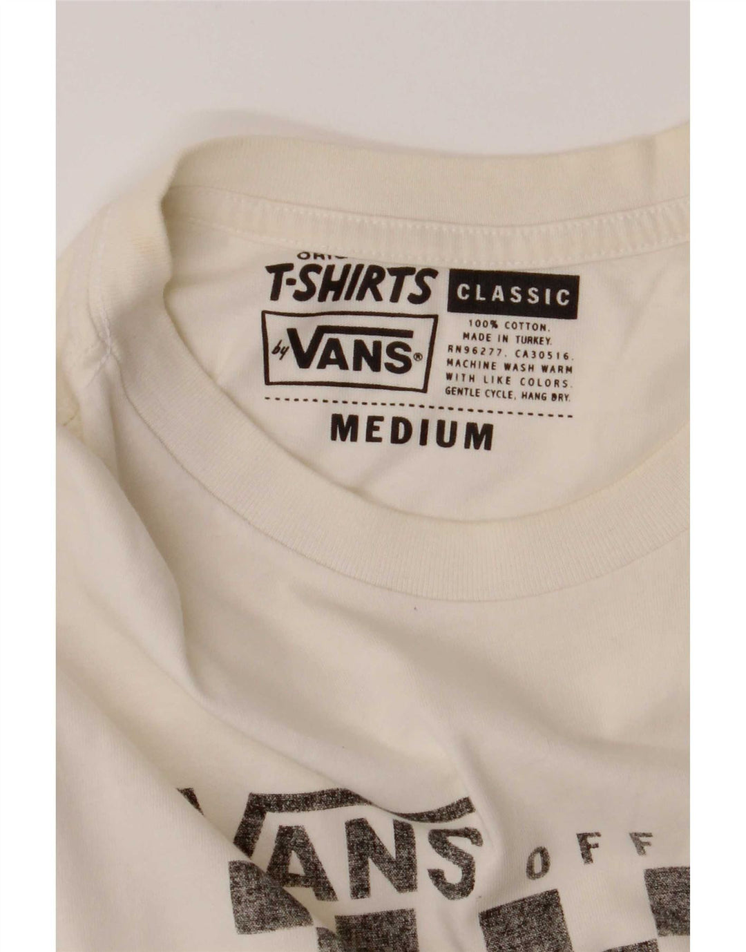 Vans Herren-T-Shirt mit klassischer Passform und Grafik, mittelweiße Baumwolle