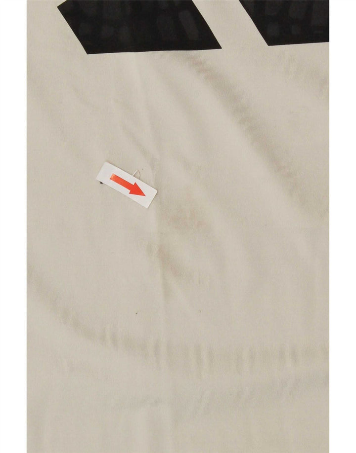 Adidas Herren Grafik T-Shirt Top Large Off White
