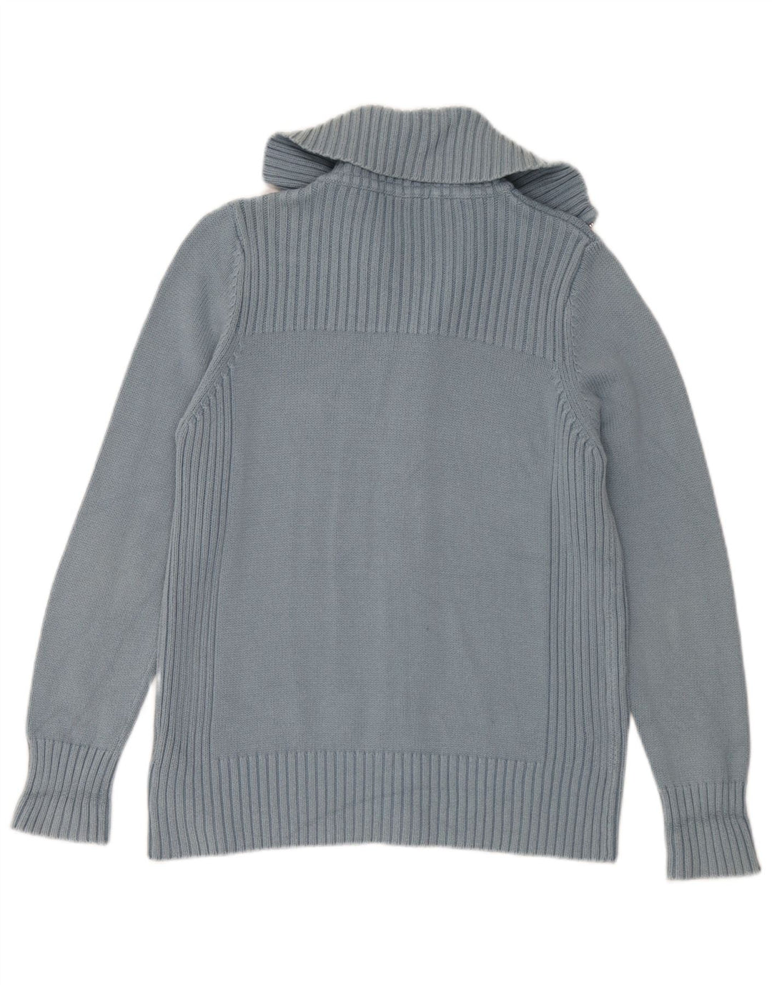 Marks & Spencer Damen-Cardigan-Pullover UK 16 Große blaue Baumwolle
