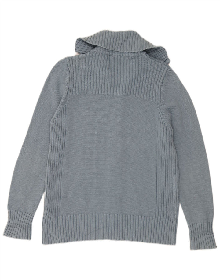 Marks & Spencer Damen-Cardigan-Pullover UK 16 Große blaue Baumwolle