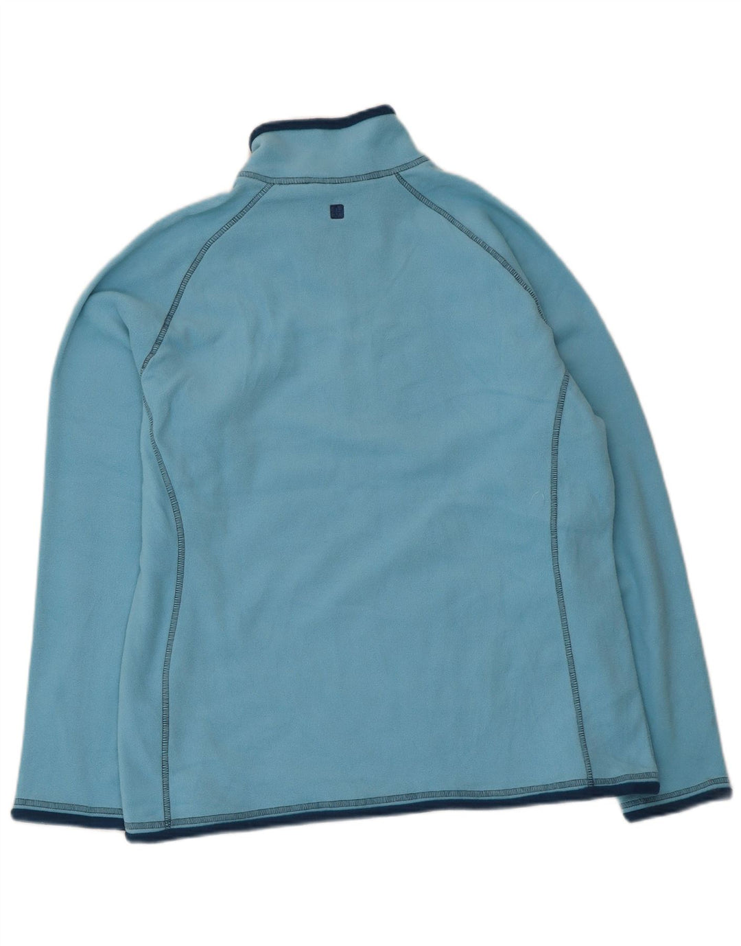 Mountain Warehouse Damen-Fleecepullover mit Reißverschluss am Kragen IT 44 Mittelblau