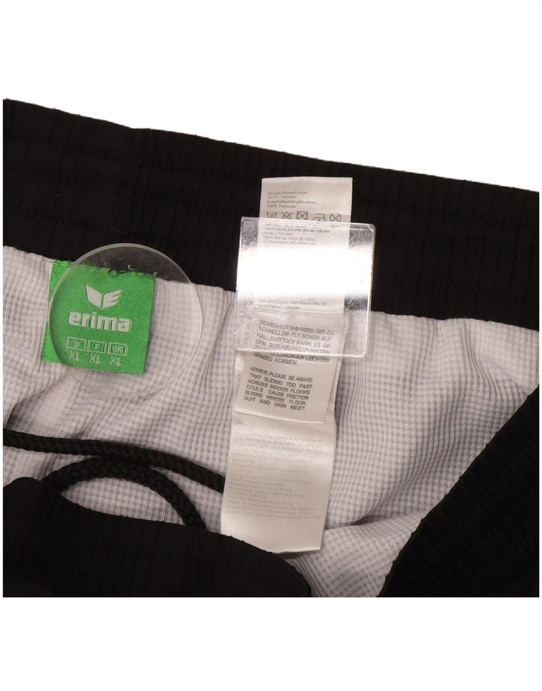 ERIMA Herren-Trainingshose mit Grafik, Jogginghose, XL, Schwarz, Farbblock