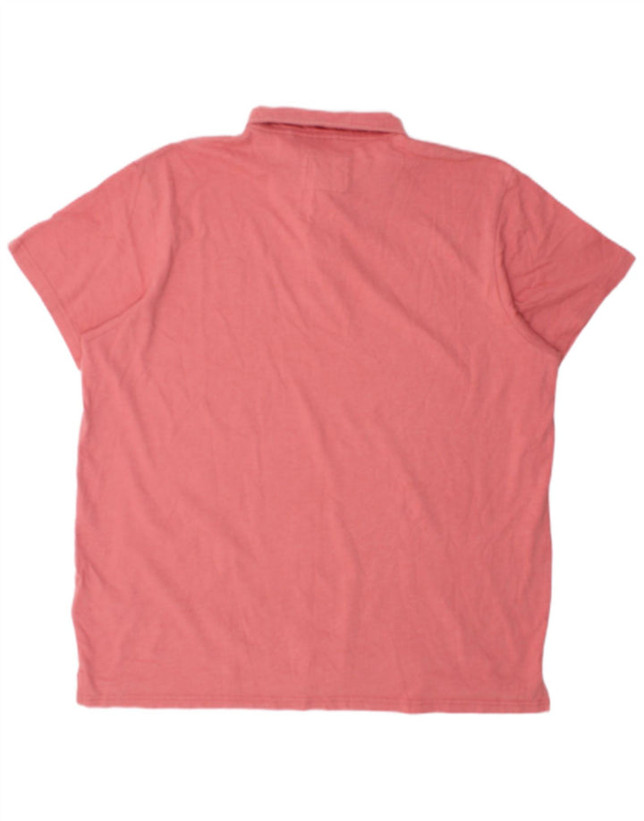 WEIRD FISH Herren Poloshirt XL Rosa Baumwolle