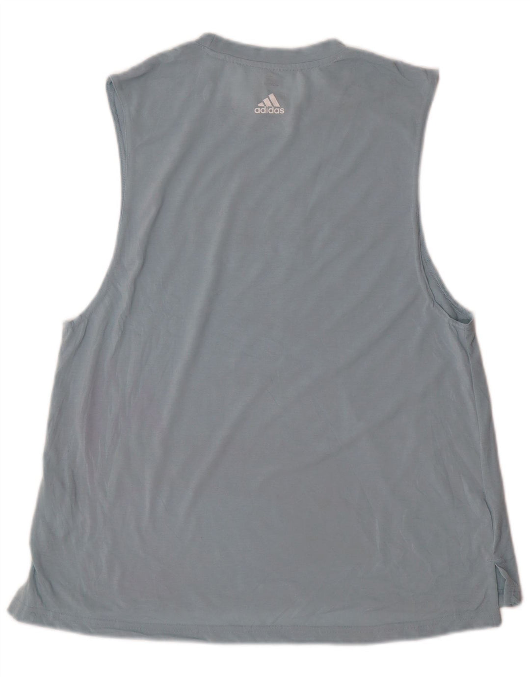 Adidas Damen Graphic Vest Top UK 16/18 Large Blau Polyester Sport