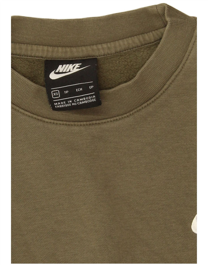 Nike Herren Sweatshirt Pullover XS Khaki Baumwolle