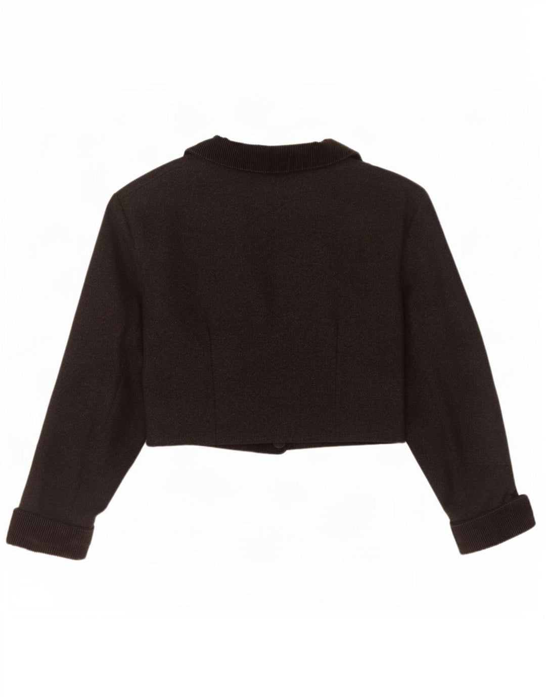 Swinger Damen Zweireihige Bolero-Jacke IT 44 Mittelgraue Wolle