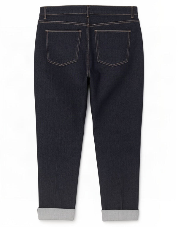 Marks & Spencer Damen Straight Jeans UK 16 Large W34 L25 Marineblau Baumwolle