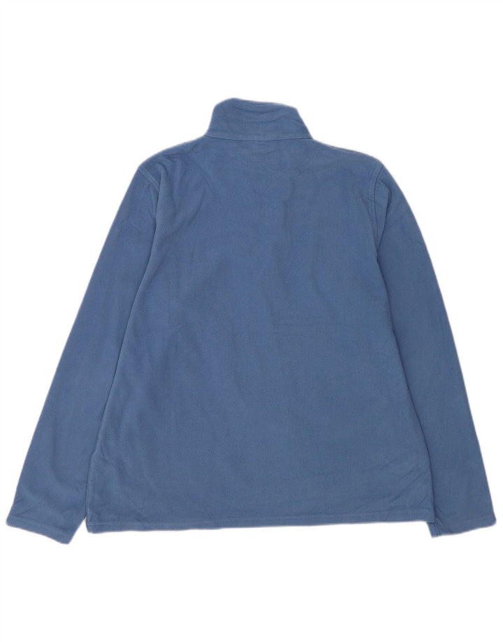 Mountain Warehouse Damen-Fleecepullover mit Reißverschluss am Hals, UK 14, Größe L, Blau, Polyester