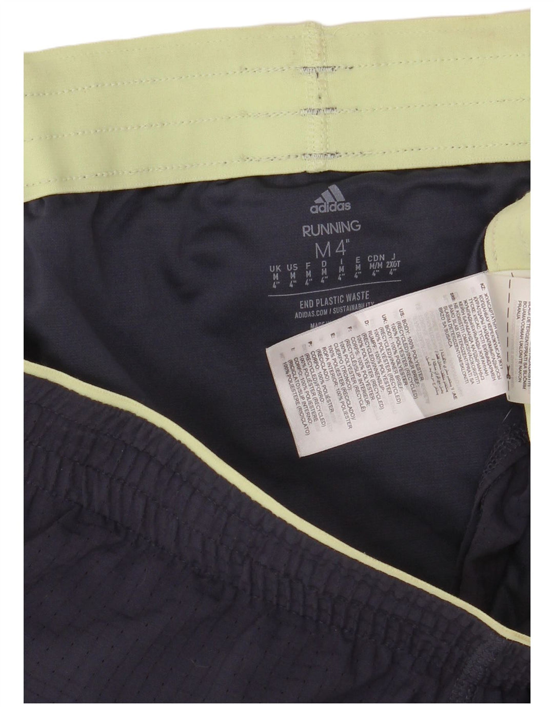 Adidas Damen Aeroready Sport Shorts UK 14 Medium Marineblau Polyester