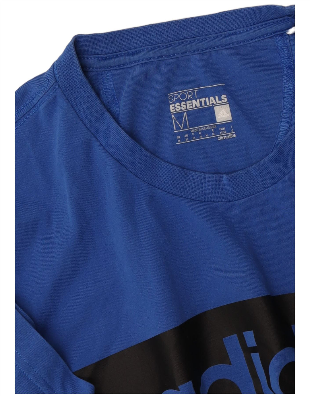 Adidas Herren Climalite Graphic T-Shirt Top Mittelblau