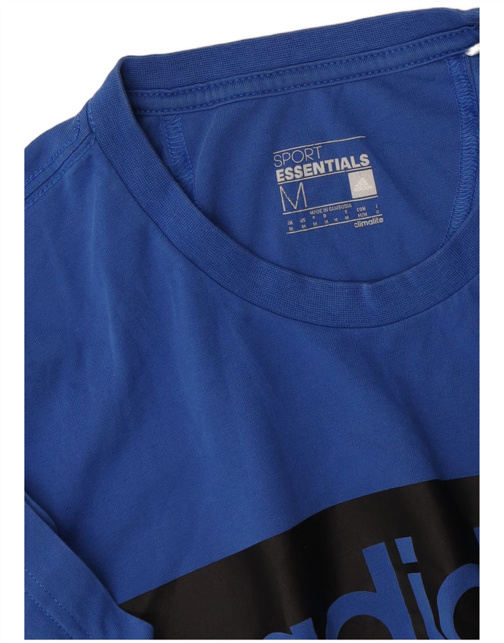 Adidas Herren Climalite Graphic T-Shirt Top Mittelblau