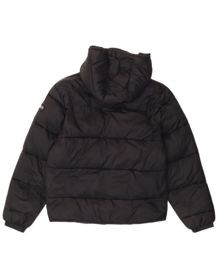 Napapijri Herren-Jacke mit Kapuze, reguläre Passform, gepolstert, UK 38, mittelschwarz