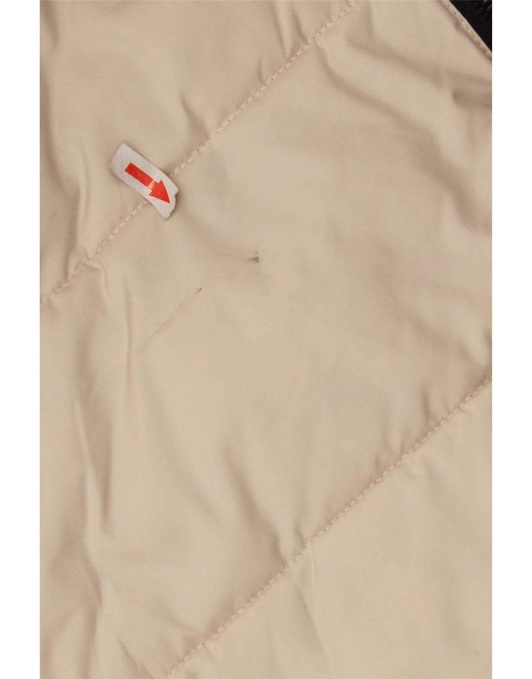 KHUJO Wattierter Damenmantel mit Kapuze, UK 10, Größe S, gebrochenes Weiß, Polyester